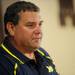 Michigan head coach Brady Hoke takes questions from the press during media day in the Junge Family Champions Center on Sunday, August 11, 2013. Melanie Maxwell | AnnArbor.com
